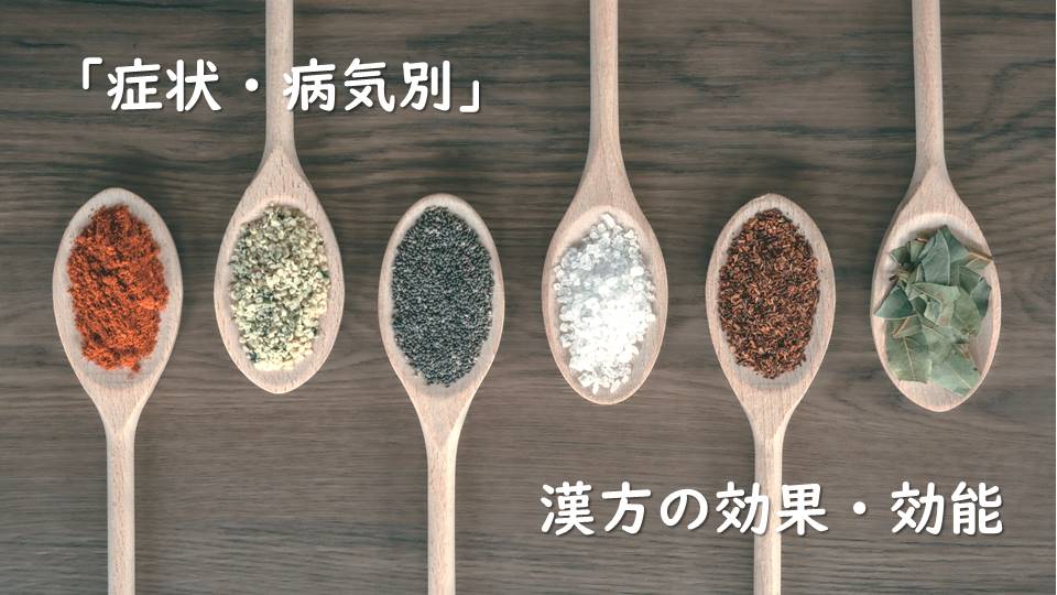 「症状・病気別」漢方の効果・効能